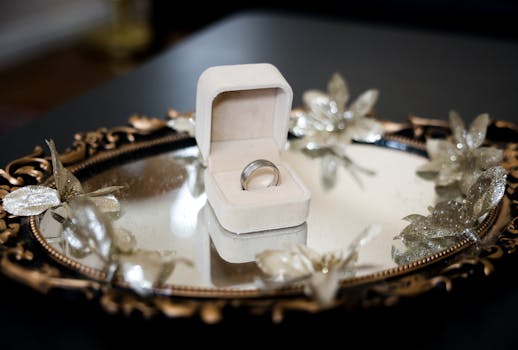 before and after cleaning engagement ring