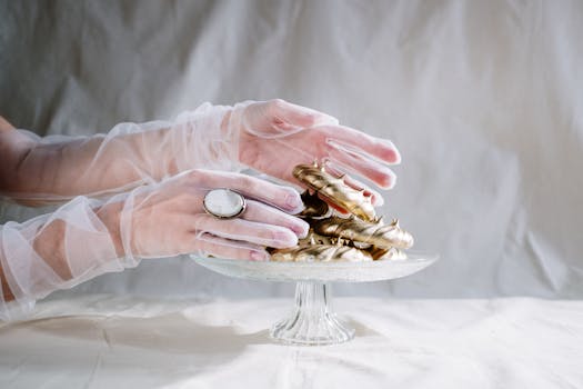 cleaning jewelry with a soft cloth