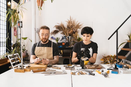 jewelry making tools organized