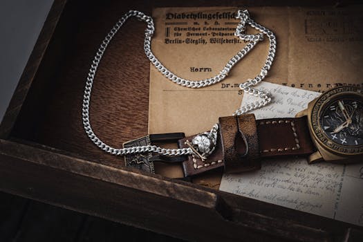 silver jewelry with details