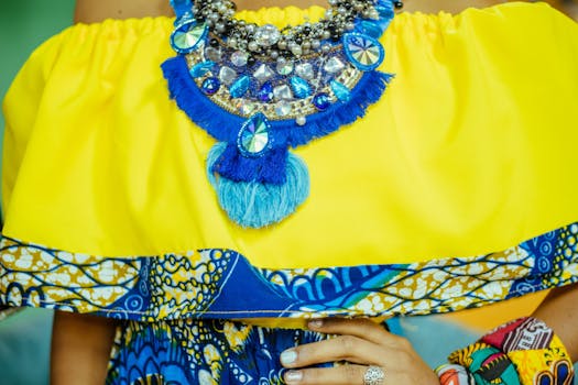 colorful statement jewelry
